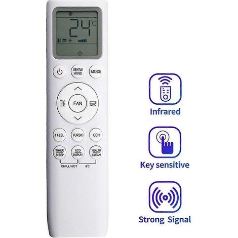 Télécommande pour climatiseur TCL, conversion Fahrenheit Celsius/froid/chaud 002383 (1/4)