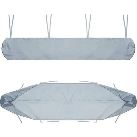 Housse de Auvent Jardin Protection, BâChe Sac de Rangement 420D Oxford Contre Les UV Anti-poussière étanche Contre la Neige et la Pluie en Hiver, pour Canopy Shelter De Terrasse Meubles (Gris, 4M) (1/5)
