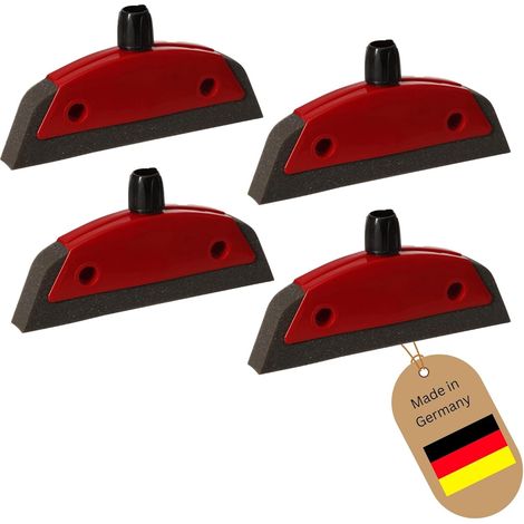 4 balais en mousse avec raclette noir