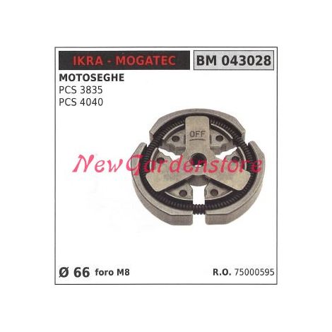 Frizione completa IKRA motore motosega PCS 3835 4040 Ø66 043028