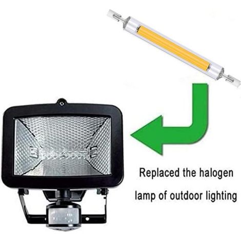 Tube LED Haute Puissance 10 W R7S COB en Verre 118 mm Ampoule COB AC 220 V Tube LED Remplace la Lampe Halogène Blanc Comme Indiqué (1/5)