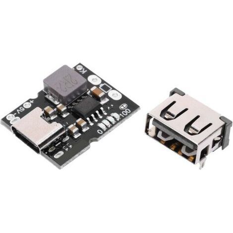 Modulo integrato di carica e scarica della batteria da 5 V 2 A, scheda di ricarica per batterie al litio, ingresso di tipo C con porta USB (edizione standard) (1/4)