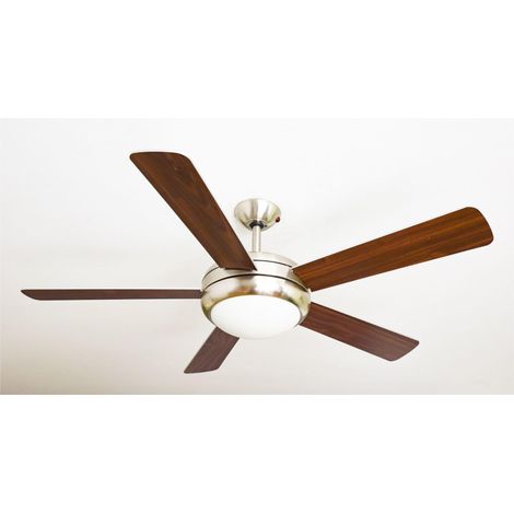 Ventilateur de plafond Ursa BN Argent & Noyer