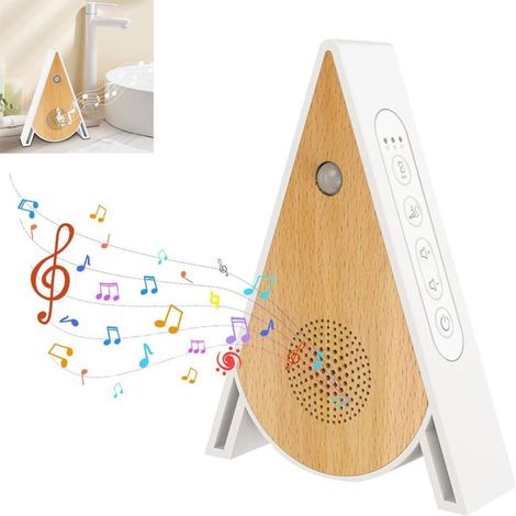 Hören Sie Geräusche, Musik hören mit Bewegungsmelder, Wandfixierung, 4 integrierte Geräusche, Minuten und natürliche Klangwirkung für den Sommer.