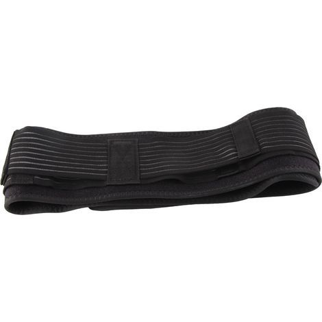 Ceinture lombaire ajustable pour sciatique - Soutien dorsal léger et confortable, maintien pelvien anti-glissement, couleur noire. (1/5)
