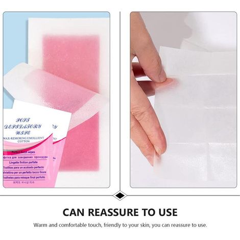 20 lingettes démaquillantes après épilation à la cire pour une utilisation à domicile ou en salon. (1/5)