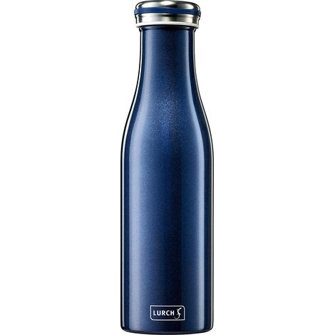 Lurch Edelstahl-Thermosflasche 0,5 l, metallisch blau