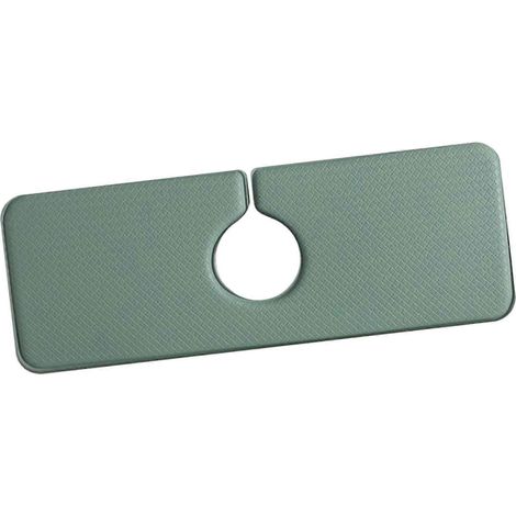 Tapis absorbant imperméable pour robinet, lavable et épais, pour cuisine ou maison de campagne, noir.-40x15x1cm-Green B (1/5)