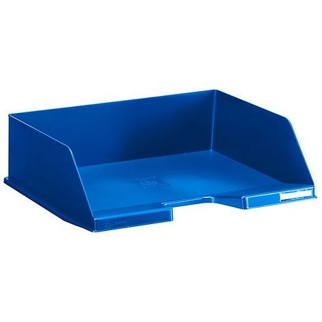 Corbeille à courrier à l’italienne maxi Exacompta bleu nuit - Lot de 4