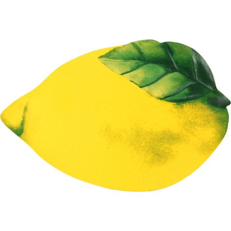Nappe de Table Simulée Feuilles Vertes pour Mariage Extérieur, Dessous de Plat Citron Décoratif