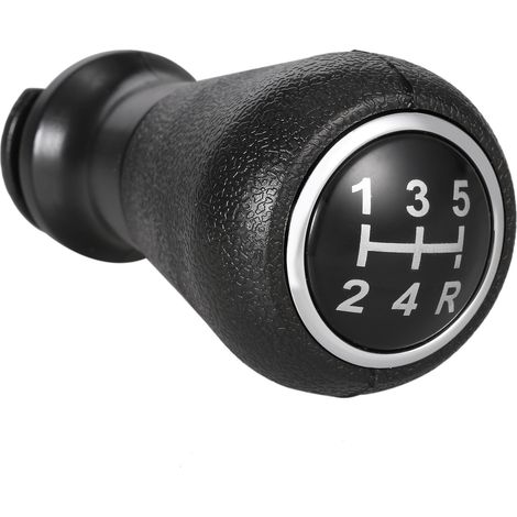 Pomello del cambio Yctze a 5 velocità, ricambio per modelli 106 206 306 406 207 307 407 408 508 605 607 807, in gomma e plastica nera. (1/5)