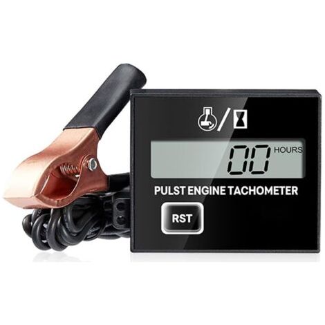 QORVA-Tachymètre numérique, tachymètre inductif, compteur horaire inductif, petit tachymètre moteur étanche, batterie remplaçable pour moto, motocross, tondeuse à gazon. (1/5)