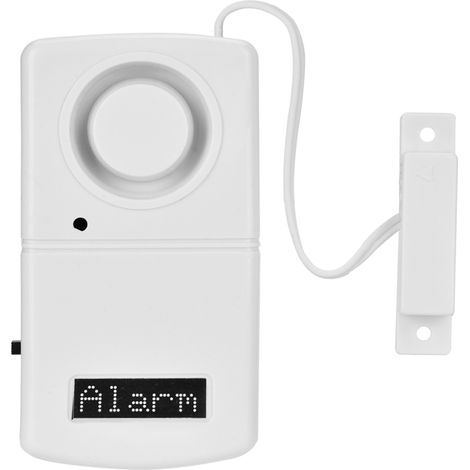 Drahtloses 120-dB-Diebstahlalarmsystem mit Magnetsensor für Türen und Fenster (Batterie nicht im Lieferumfang enthalten). (1/5)