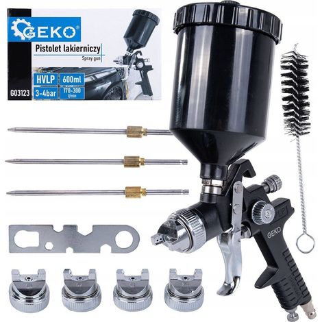 Herramienta de pintor geko hvlp 4 boquillas capacidad 600 ml (1/3)