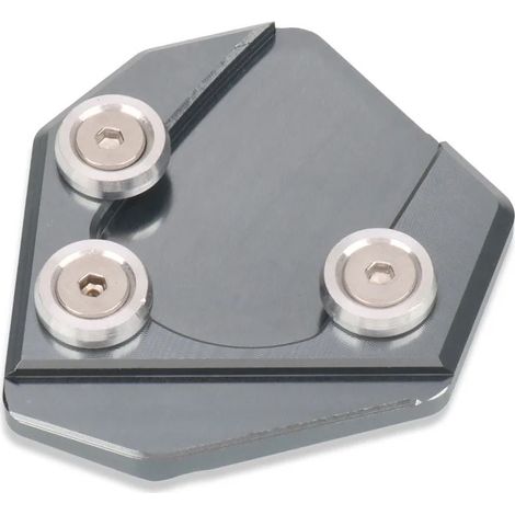 (Gris - Sans logo) Compatible avec les motos SUZUKI GSX-S125, GSX-S150, GSX-R125 et GSX-R150 : béquille latérale, extension et support pour une meilleure stabilité. (1/4)