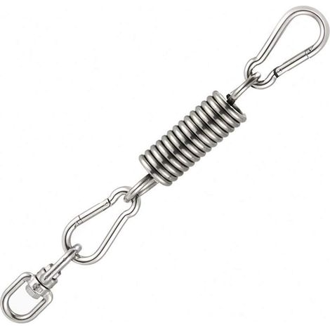 Lchg-ui Ressort Accessoires Crochet for Tentes extérieur Chaise de Suspension Balançoire, Suspension Tendeur Petit Ressort de Tension, Fournitures Hook, Printemps de Haute qualité (Color : Sliver) (1/4)