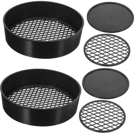 6 Ensembles Tamis de Sol crépine de Sol de Jardin Tamis à Mailles Tamis à Sable Outils Jardinage kit Jardinage Filtre de Sol de Plantation classificateur de tamisage Plastique (1/5)