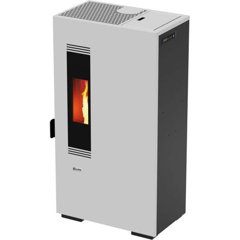 stufa a pellet canadian stove "slimmy 6" bianco 6 kw (1/3)