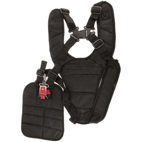 Double Bandoulière Harnais Rembourré Sécurité de Bretelles Compatible avec Débroussailleuse, Tondeuse, Taille-Bordures Épaule Rembourrée Noir (1/3)