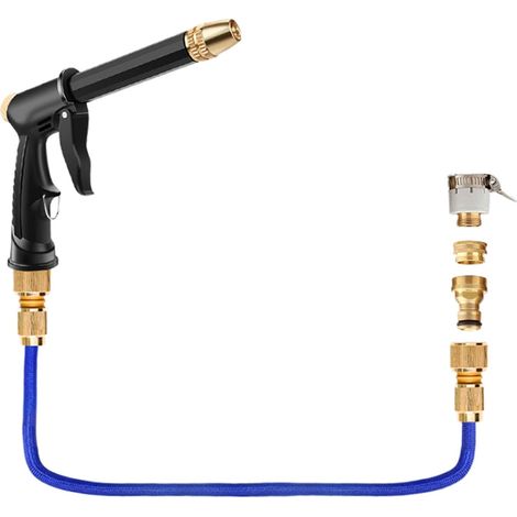 Tubo flessibile espandibile con ugello regolabile, tubo flessibile leggero e antipiega, può essere utilizzato per innaffiare i fiori o lavare le auto. (1/3)