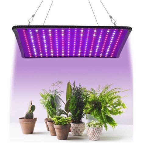 Lampe de croissance LED, panneau lumineux de 225 LED pour la croissance et la floraison des plantes d'intérieur, lumière LED à spectre complet pour la croissance des plantes d'intérieur (1/5)