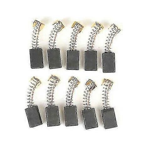 Balais de charbon de rechange (lot de 10, 6 x 12 x 20 mm) compatibles avec mini-perceuses, meuleuses électriques et outils rotatifs (6 à 20 pièces). (1/5)