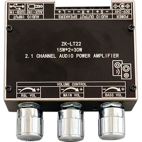 Module amplificateur audio Bluetooth LT23 2.1 canaux, caisson de basses TWS True Wireless (1/5)