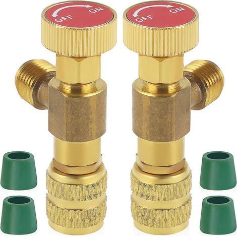 soupapes de sécurité de charge de réfrigérant de rechange pour climatiseur R410 5/16'-6.20X3.20X1.40CM (1/4)