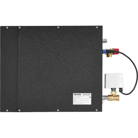 Générateur de vapeur 7,5 kW pour sauna et spa à domicile, système de douche vapeur avec commande, kit de vidange automatique pro, protection surchauffe, marche à sec et surpression, minuterie 10 min à (1/5)