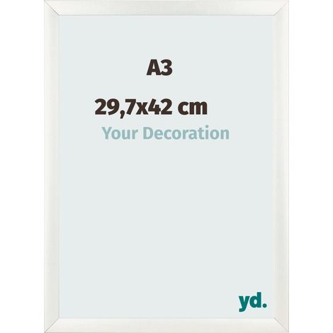 yd. - Cadre photo A3 29.7x42 - Blanc Patine - MDF - Pisa (1/5)