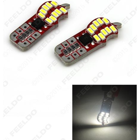 Car T10 194 3014-20 LED Apple-shaped Side Parking Lights, Car LED Door Lights, White (1/4)