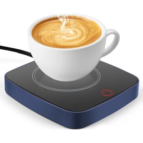 Calentador eléctrico de tazas de café con 3 ajustes de temperatura, calentador de tazas de café, calentador de bebidas, apagado automático para café, té y chocolate con leche (azul oscuro) (1/5)