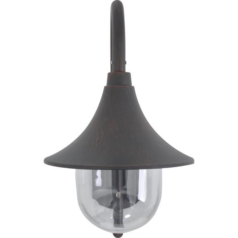 44213 Garten-Wandleuchte E27 42 cm Aluminium Bronze