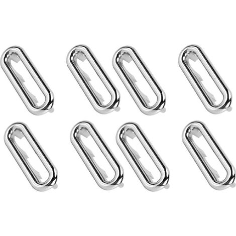 8PCS Évier trop-plein anneau trop-plein trou argent cuisine salle de bain bassin garniture trop-plein vidange couvercle trop-plein anneau (1/5)