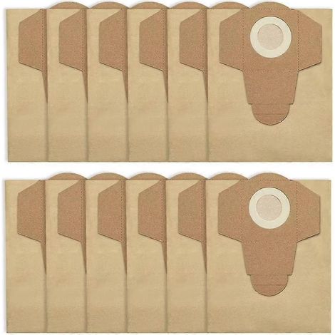 Packung mit 12 x 20L Staubbeuteln für den Einhell BT-VC 1250S Staubsauger (Ersatzteile und Zubehör). (1/5)