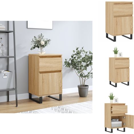 Sideboards - Living Sideboard Sonoma-Eiche 40x35x70 cm Holzwerkstoff (1/5)