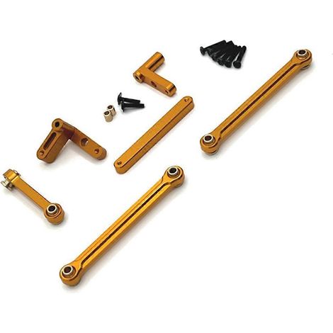 Verbesserter Spurstangensatz für alle HOSPEED 1/14 RC-Modelle, goldfarben (1/5)
