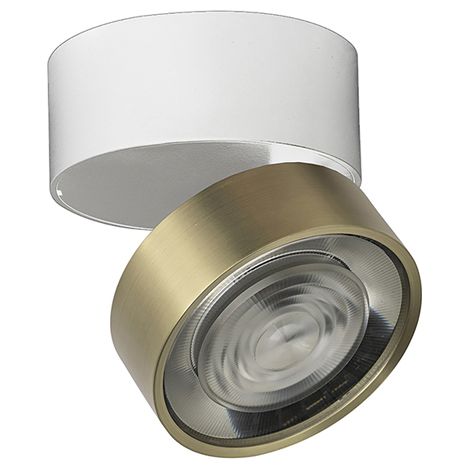 Hole Applique/Plafoniera LED 7W 3000K CRI90 38° IP20 Oro - Rossini Group Illuminazione da parete o soffitto orientabile di design (1/5)