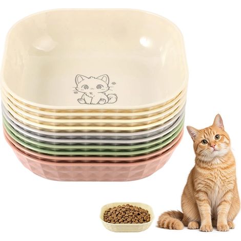 10-Piece Shallow Round Bowl Set, 14.5cm, Assorted Colors (1/5)
