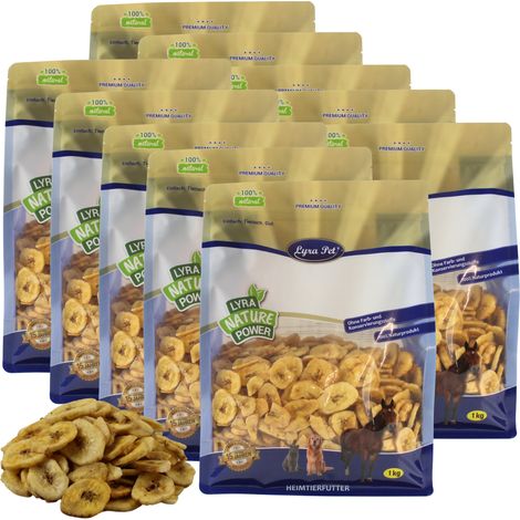 10 kg de bananes Lyra Pet® séchées