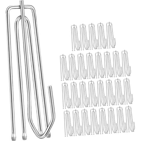 30 pièces Crochet Rideau Quatre Griffes Acier Inoxydable Crochets Pince pour Fenêtre Remplacement Facile pour Rideaux à Plis (1/4)