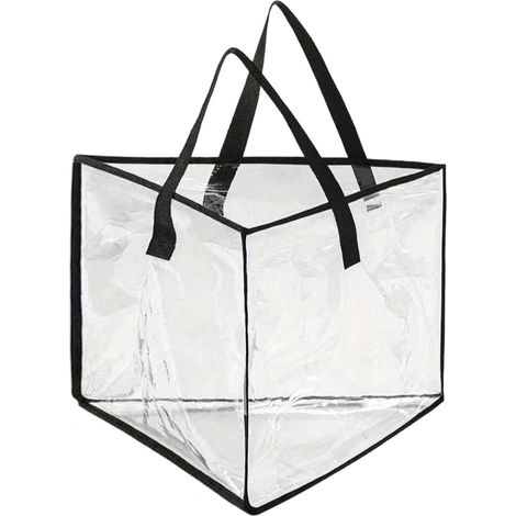 Sac De Rangement Pliable - Forme Triangulaire - Pour Cintres Et Vêtements - Transparent - 47 X 35 X 35 Cm - 1 Pièce (1/5)
