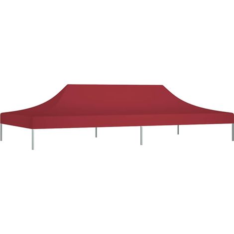 Toit de tente de réception 6x3 m Bordeaux 270 g/m²