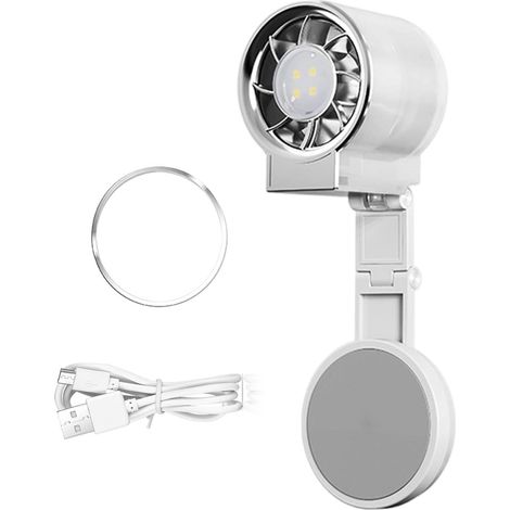 Ventilador portátil universal de mano – 3 velocidades y plegable Mini ventilador de escritorio a pilas – Para exteriores, hogar, playa, oficina, escuela, picnics (1/5)