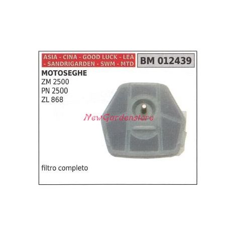 Filtro de aire motor motosierra CINA ZM 2500 PN 2500 ZL 868 012439