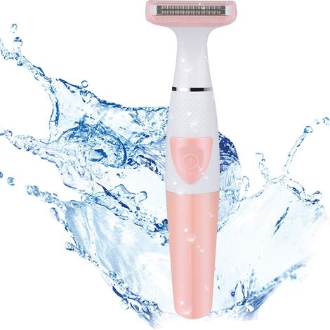 Rasoir Électrique Pour Femme - Double Lame - Étanche IPX7 - Usage Humide Ou Sec - Sans Fil - Pour Visage Corps Bikini - 1 Pièce (1/5)