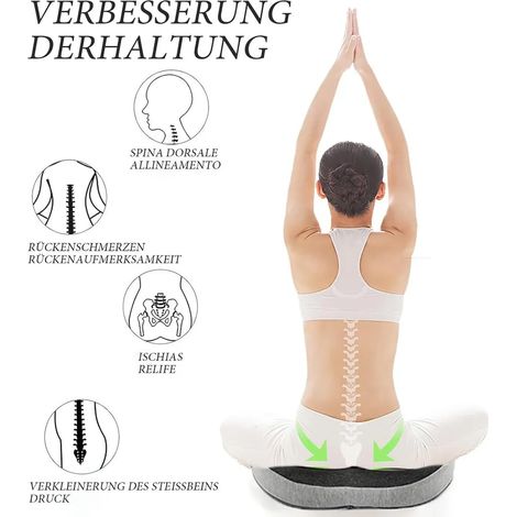 Sitzkissen aus Memory-Schaum, Steißbeinkissen, orthopädische Sitzkissen, Stuhlkissen gegen Wundliegen, Sitzkissen gegen Hämorrhoiden