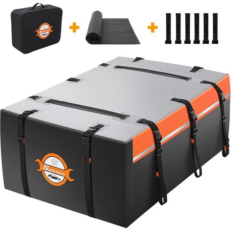 Coffre de toit 580L imperméable – Capacité 425L – PVC 1000D résistant aux UV – Installation facile sur voitures, camions, SUV
