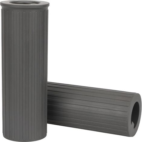 Grey handlebar grips for 5Plus/Elite electric scooters, a pair of soft rubber anti-slip grips. (1/5)