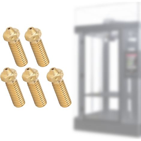Buse en laiton haute température 5 pièces pour imprimante 3D 1.75mm/1.2mm (1/5)